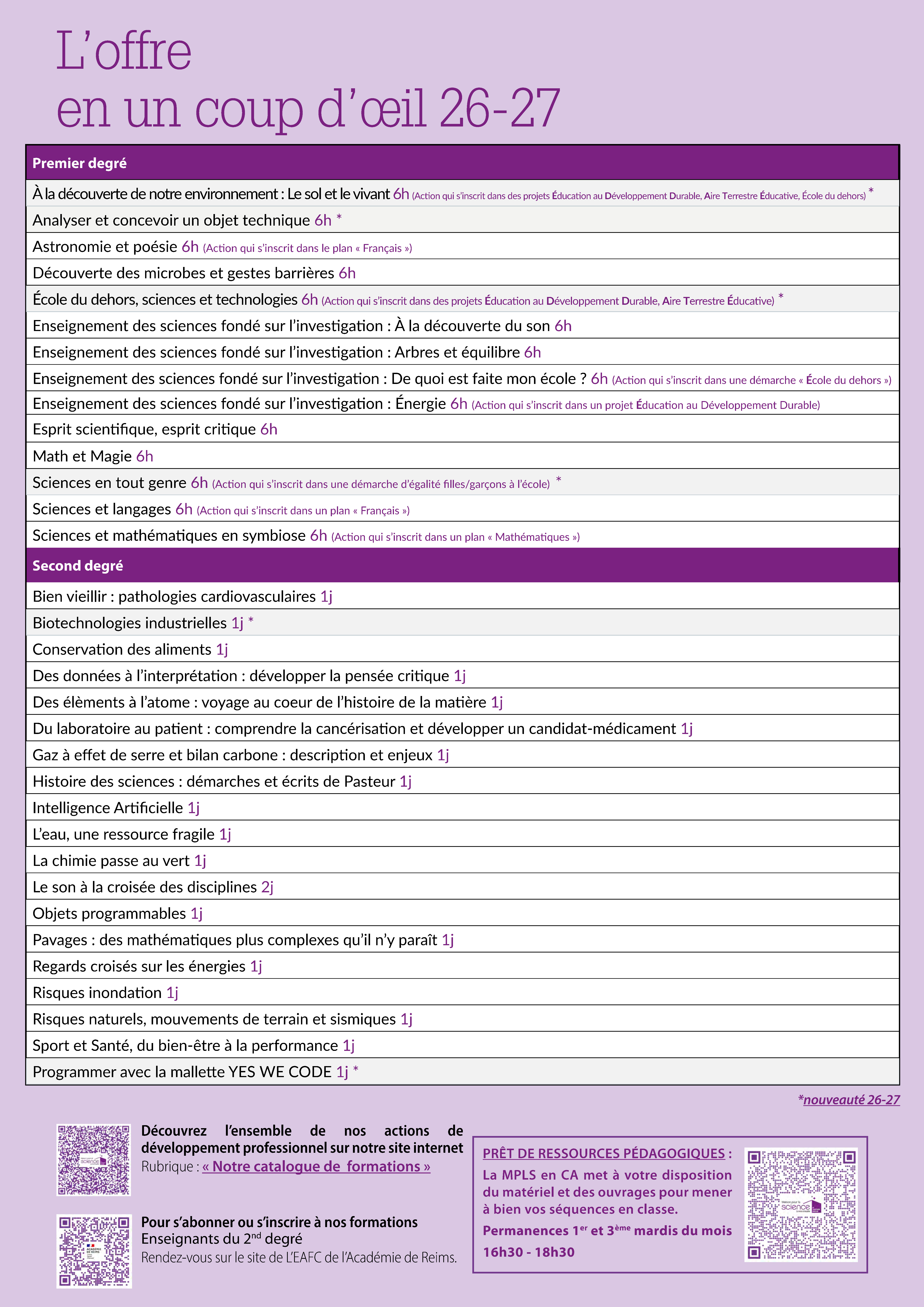 FORMATION 26-27