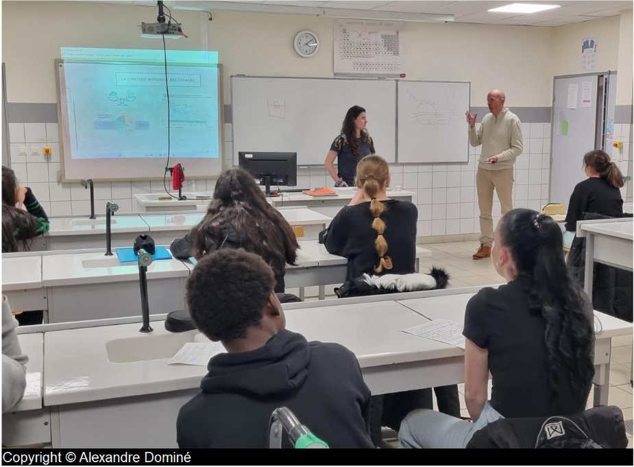 Carla D’angeli et Thomas Lauvaux. Atelier sur le cycle du carbone et l’empreinte carbone